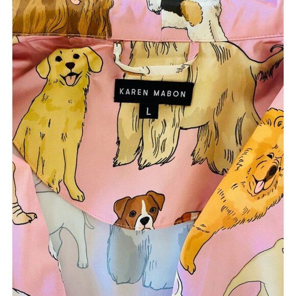 Anthropologie Karen Mabon Crufts Dog Theme Robe Size Large 10-14 - Picture 8 of 11